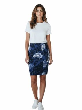 Ann Taylor Factory Womens Skirt Rear Zip Floral Print Size 0 Petite